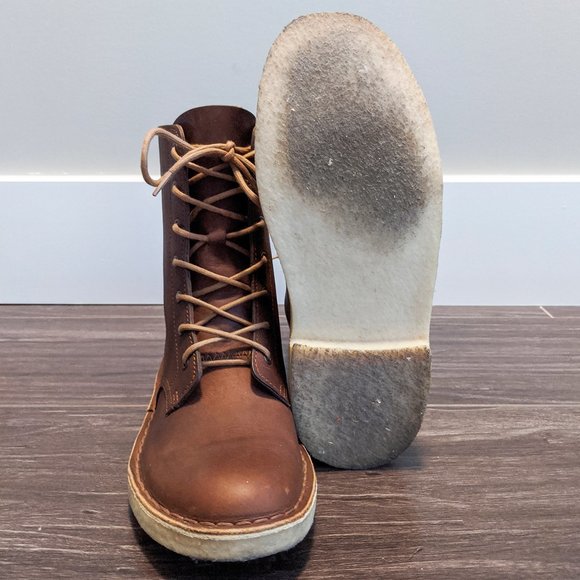 Clarks Desert Mali Brown Boots Womens Sz 6.5 EU 38 - Picture 6 of 12
